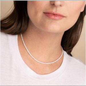 NWOT Mejuri Tiny Pearl Necklace